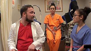 spy cam catches mia sanchez spreading for doctor exam