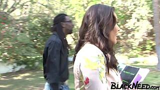 bbw estate agent slurps big black cock then takes rough anal