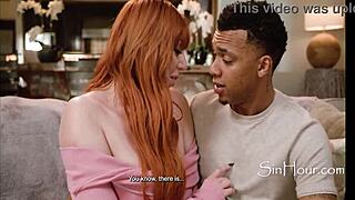 Busty redhead mother-in-law rides my cock cowgirl style while daddy's clueless about her favorite color