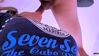 sexy stepsis gives footjob soles then best pov blowjob with cum 😩👅