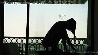 big titty goth egg bounces wildly on huge dildo ride shaking her shaved ass and tits!