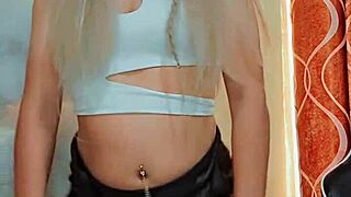 Hot Transsexual Jerks Off Viewer Hard in Crossdressing Session with Intense Masturbation Climax