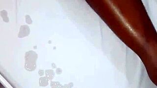 Damn, cuck couldn't hold back watching wife bounce on my huge Brazilian cock