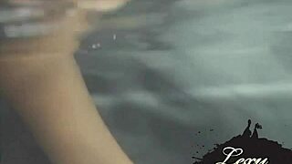 Lexy Lohan relaxes in jacuzzi fingering her tight pussy till she cums hard