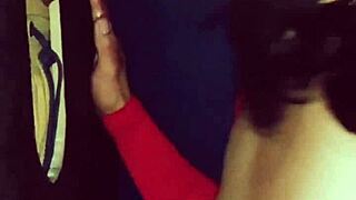 she begs hubby to film her sucking stranger cock at gloryhole till facial cumshot