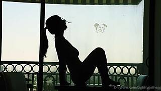 big titty goth egg bounces wildly on huge dildo ride shaking her shaved ass and tits!