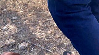 he tricks stepsis into jungle hike then rips clothes for wild dorm-style pounding