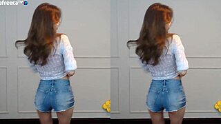 korean cutie dances sexy with big tits bouncing intriguing moves that tease