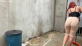 he spots that massive latina prostitute ass swaying by grabs it hard voyeur style fetish cant resist