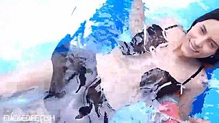 Skinny Latina Helen Star submits to naked oral on holiday fuck doll style