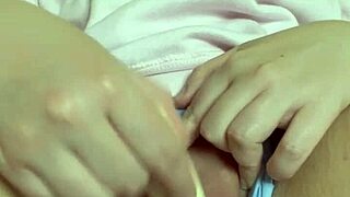 Bbw step sister masturbates solo with banana oil cream kinky arab fetish