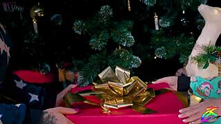 Monster Gape from Christmas Anal Toy Play with Huge Stretch!