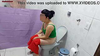 Madrasta Spies on Enteado Bathing Behind Curtain in Brazilian Milf Taboo Tease