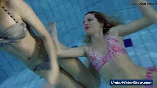 😍 Horny Czech teens rip bikinis off poolside!! 🔥💦