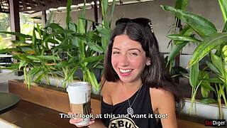 public starbucks toilet blowjob 😩 then cumwalk sipping coffee with facial dripping everywhere 👅💦