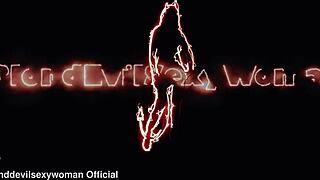 HORNY latina blonde shows off curvy ass and hairy pussy in tight dress