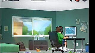 stepmom and stepsis huge boobs bounce wildly as they're deeply fucked together