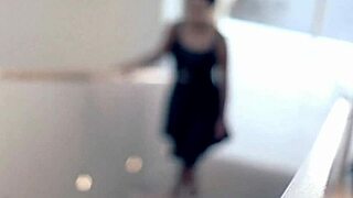 hey gorgeous babe gives that stunning deep blowjob