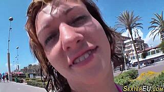 Young German Teen Sucks Cock POV Handjob Facial Outdoor Natural Tits