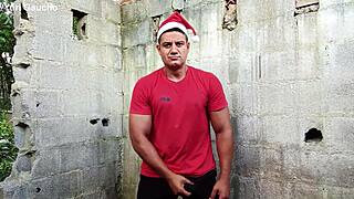 i can't believe santas' huge cock in yuri gaucho's handjob parody!