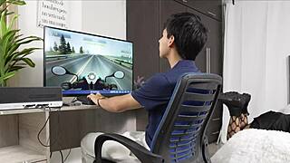 horny stepsister licks plays with virgin stepbro cock small tits latina legs natural cute