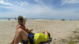 A Stranger Milf Jerks My Monster Cock Till Explosive Cumshot In Public Crowd