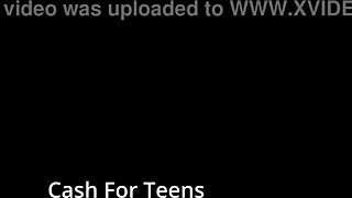 cash hungry teen spreads natural tits ass in latex gloves backstage humiliation