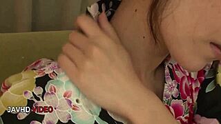 I'm crazy for cute asian cougar manami komukai's wild threesome pounding