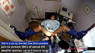 spy cam catches mia sanchez spreading for doctor exam