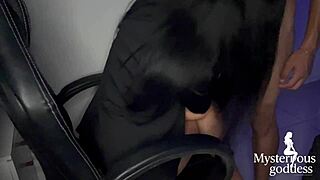 boss fucks curvy latina wife in lingerie at office