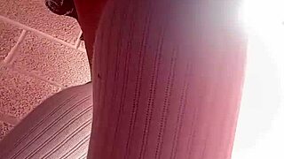 i couldn't believe this latina student's short tennis skirt hid such a perfect upskirt view