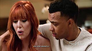 Busty redhead mother-in-law rides my cock cowgirl style while daddy's clueless about her favorite color