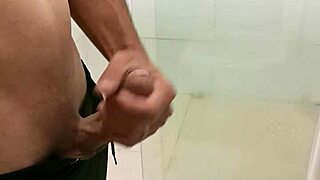 Skinny Amateur Strokes Monster Cock to Huge Cumshot