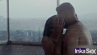 innocent latina model deepthroats cock outdoors in lima for cash orgasm ride!