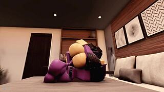 robloc raven team leader hangs with neighbor 😏👫