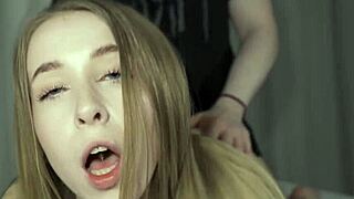 omg she couldn't stop cumming during wild teen threesome fuck 😩💦🍆