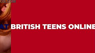 blonde babe challenges sexy redhead to cum first