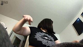 Unaware Giantess Jane Judge's Huge Tits and Tight Panties Loom Over Tiny POV!