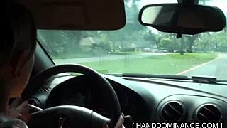 daddy how does it feel when blondie jerks your huge cock with her big ass out?