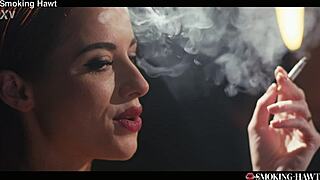 god this redhead smoking cigarette sexy babe audrey reid pink pussy blowjob is fire