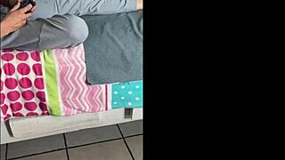 wanna see me ride my hermanastro's monster cock while everyone's home and cum all over his big dick?