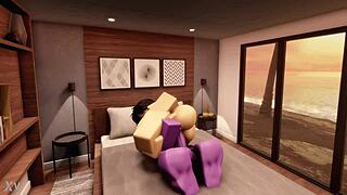 robloc raven team leader hangs with neighbor 😏👫