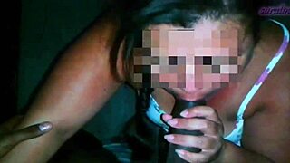 sliding my horny latina mother-in-law's thong aside to pound her fat big ass doggystyle