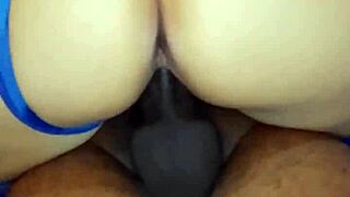 Damn, cuck couldn't hold back watching wife bounce on my huge Brazilian cock