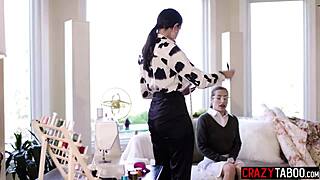 sexy milf penny barber suits spencer bradley perfectly in steamy lesbian play