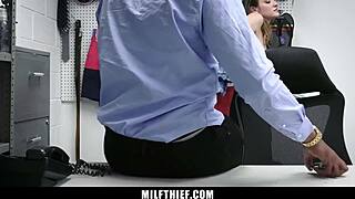 stepdaughter caught stealing? call stepmom to punish this milf thief now