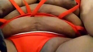 she lets out a soft ooh during intimate play