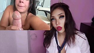 horny latina with big tits fucks her stepbrother hard