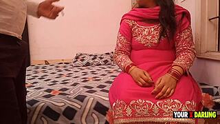 PUNJABI BHABHI'S FAT ASS MASSAGED AND POUNDED BY BIHAARI!