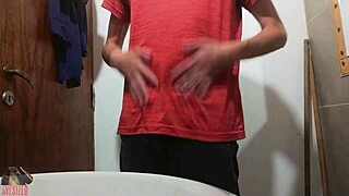 juicy lubed cock strokes tempt at work